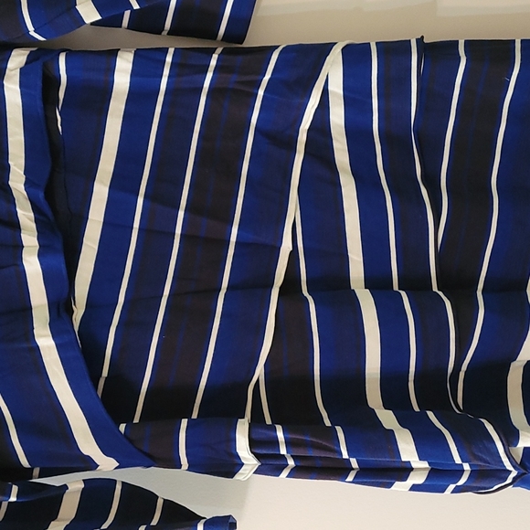 INC Stripes fitted stretch dress w quarter sleeve - Picture 4 of 6